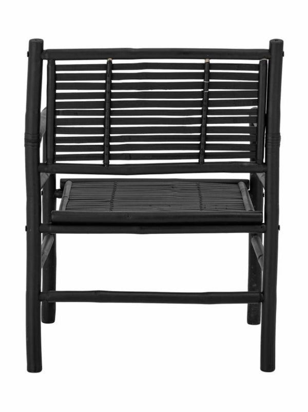 Cadeira de bambu em preto