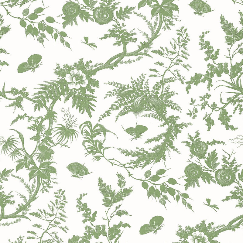 Papel de parede floral Thibaut