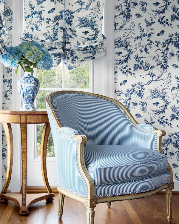 Papel de parede floral Thibaut