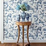 Papel de parede floral Thibaut