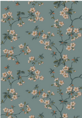 Papel de parede com flores em tons de beje borastapeter