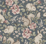 Papel de parede com padrão de coelhos borastapeter