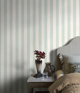 Papel de Parede com riscas em tom de verde borastapeter