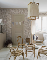 Papel de parede com padrão de coelhos em tom de bege borastapeter