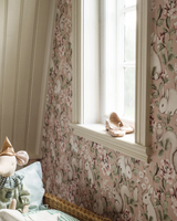 Papel de parede com padrão de coelhos em tom de rosa borastapeter