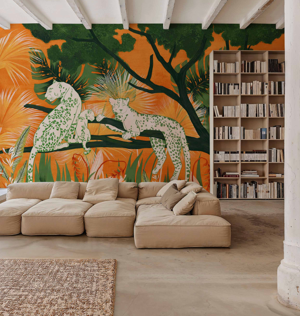 Papel de Parede Onça, Tres Tintas