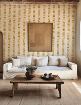 Papel de Parede Pegadas Lineares, Tres Tintas