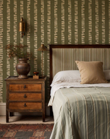 Papel de Parede Pegadas Lineares, Tres Tintas