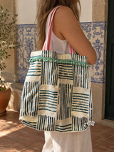 Tote Bag em tons de azul