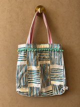 Tote Bag em tons de azul