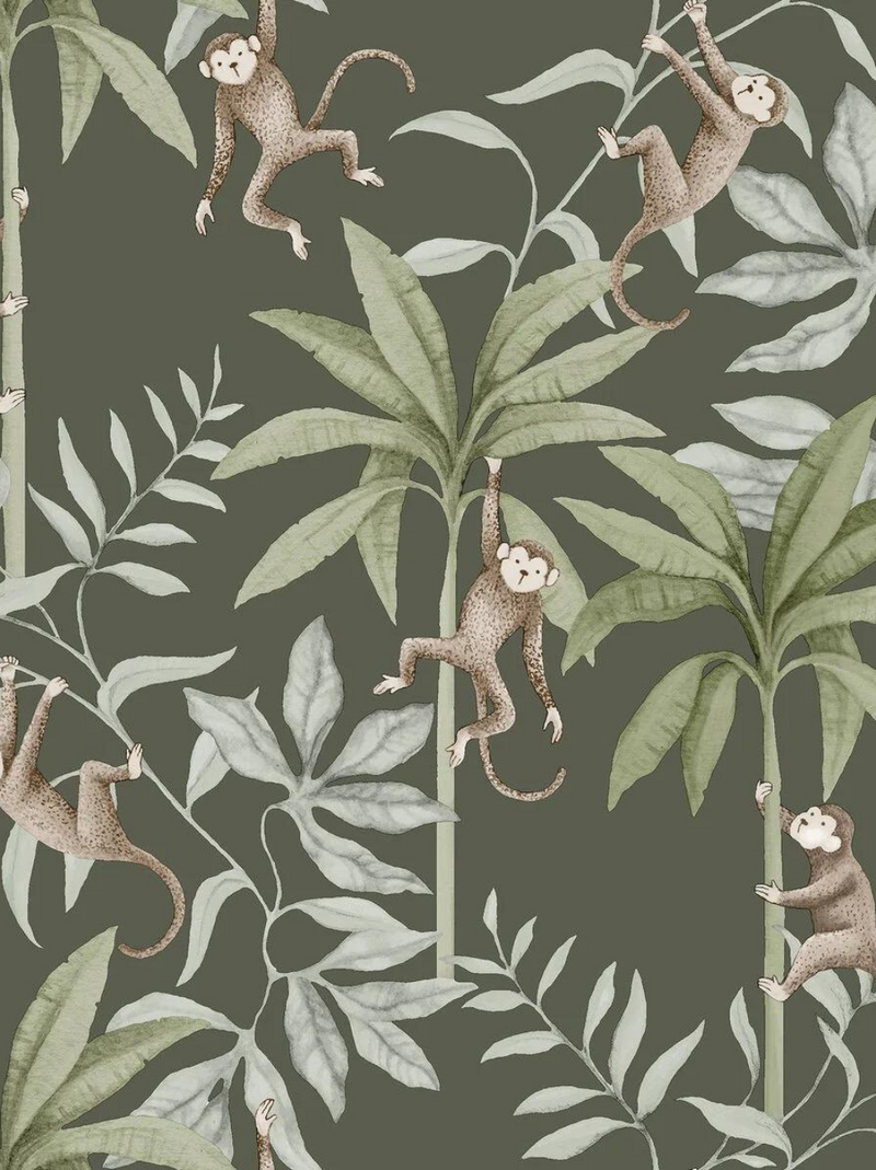 Papel de parede com padrão selva Borastapeter