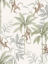 Papel de parede com padrão selva Borastapeter