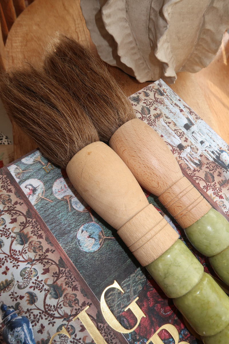 Decorative brush with red stones