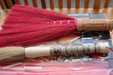 Pincel com pedras marmoreadas violeta