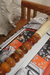 Pincel Decorativo marmoreado em tons terra