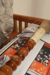 Pincel Decorativo marmoreado em tons terra