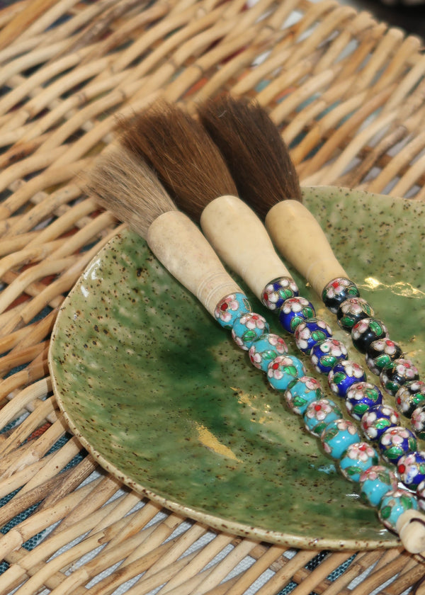 Pincel Decorativo Flores de Cloisonné