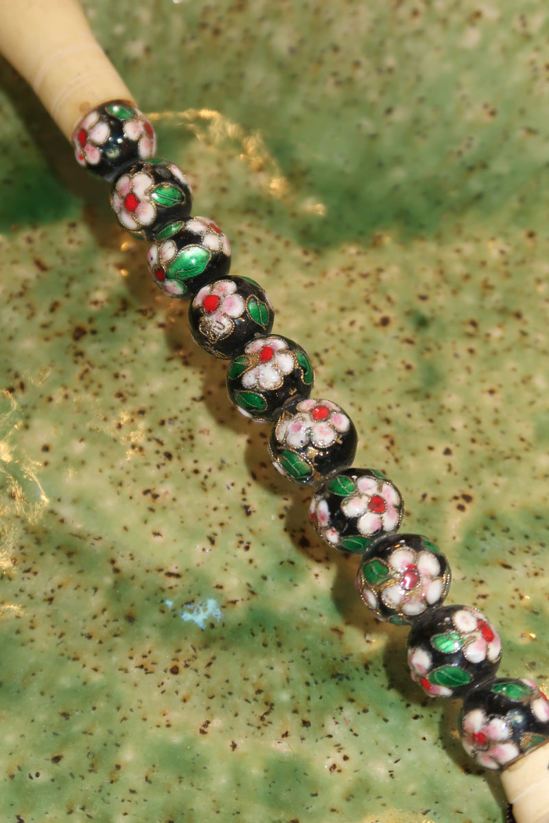 Pincel Decorativo Flores de Cloisonné