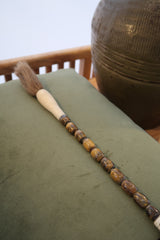 Pincel Decorativo marmoreado em tons de castanho