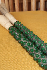 Pincel Decorativo Verde Esmeralda Tibetana