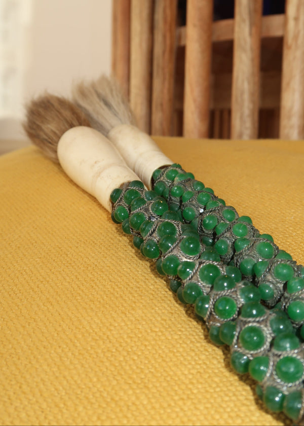 Pincel Decorativo Verde Esmeralda Tibetana