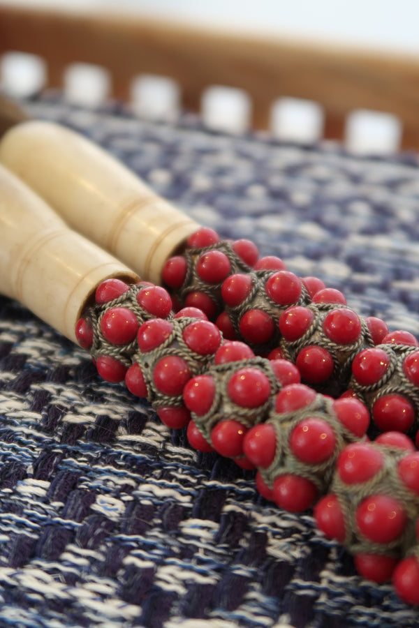 Pincel Decorativo Vermelho Cereja Tibetana