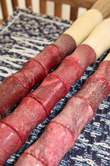 Pincel Decorativo em tons de vermelho coral