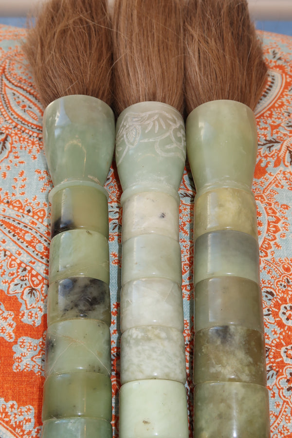 Pincel Decorativo em tons verde jade