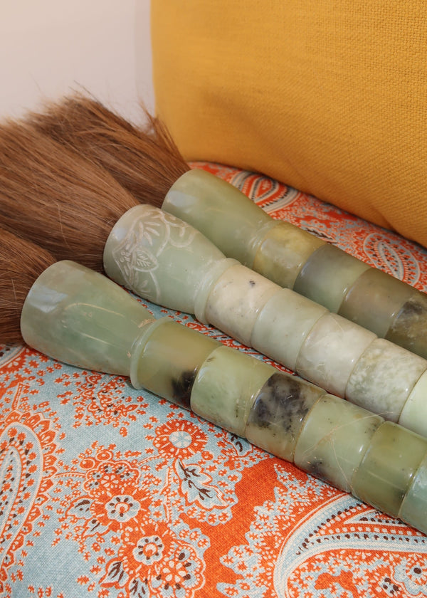 Pincel Decorativo em tons verde jade