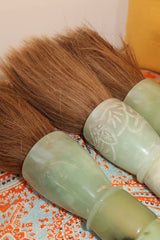 Pincel Decorativo em tons verde jade