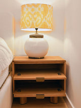 Mesa de Cabeceira em carvalho branco Blanc D´Ivoire