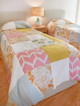 Colcha Patchwork com tecidos Andrew Martin