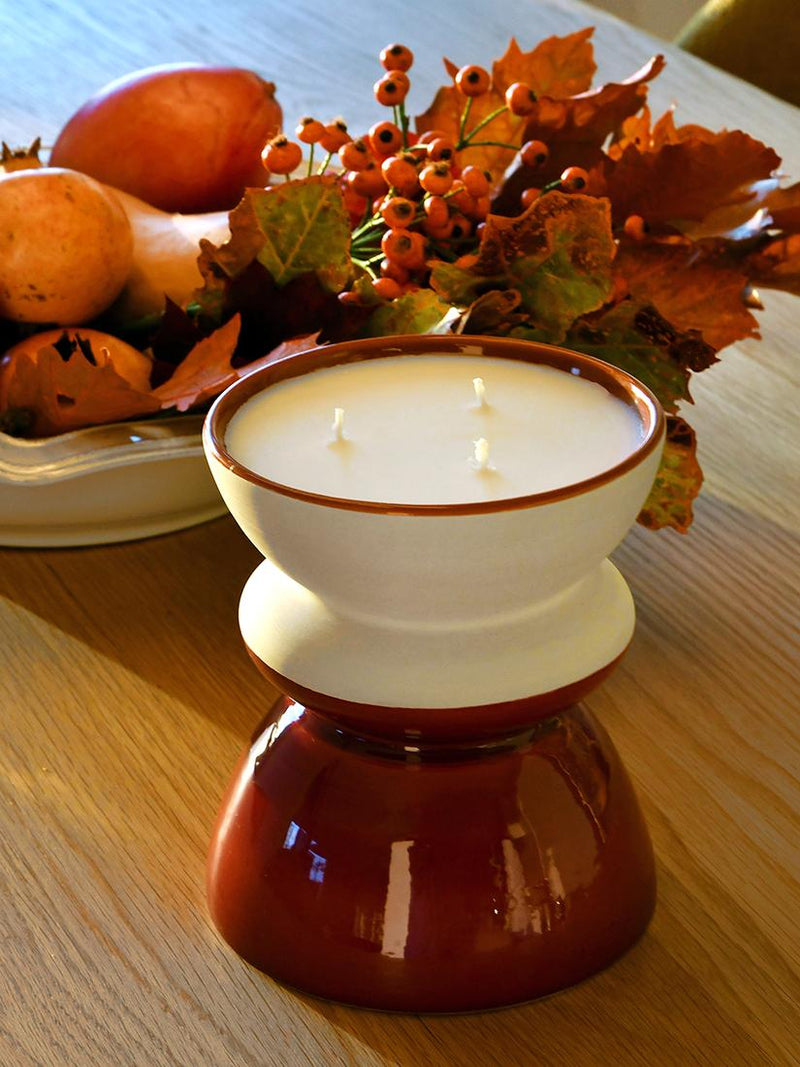 Candle holder in shells