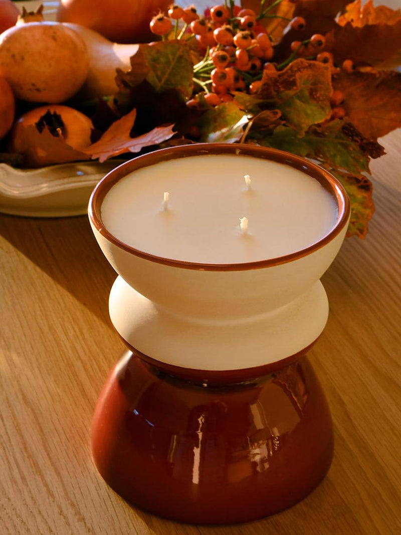 Candle holder in shells