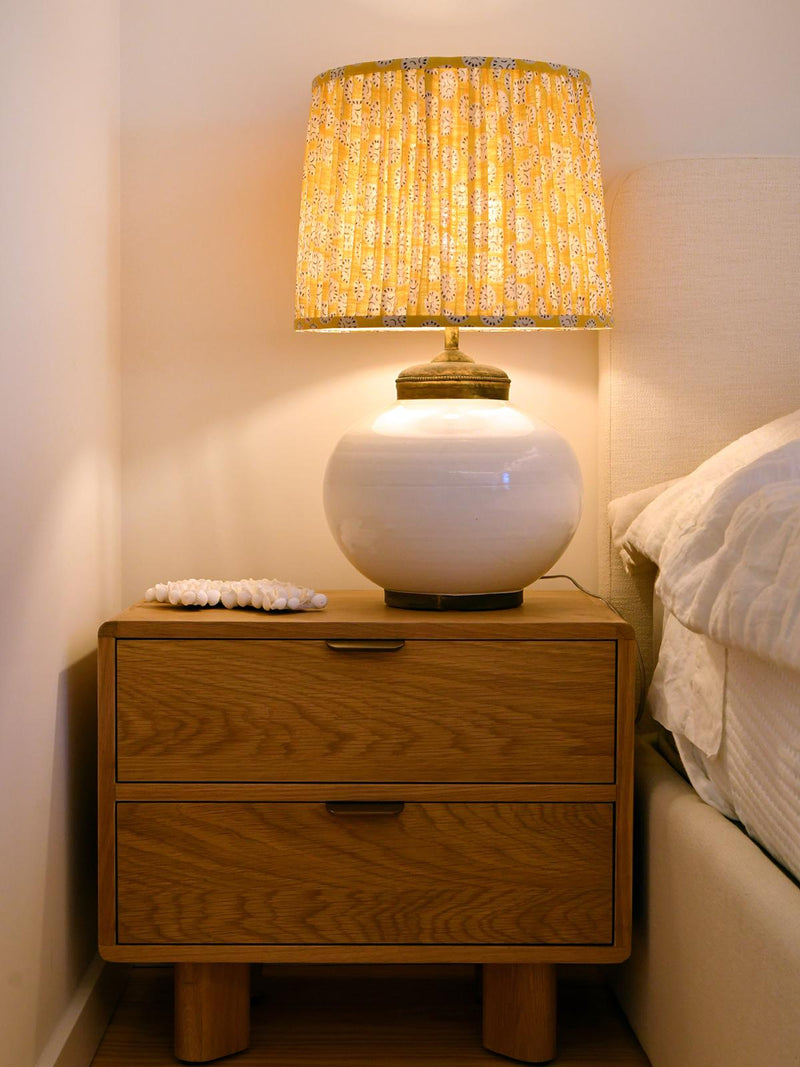 Mesa de Cabeceira em carvalho branco Blanc D´Ivoire