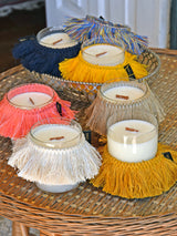 Vela artesanal ,com aromas cítricos, baunilha e âmbar