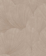 Papel de parede com padrão de conchas em tons de rosa